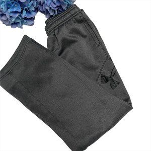 Under Armour Gray Boys Fleece Lined Storm Joggers, Size Youth Large